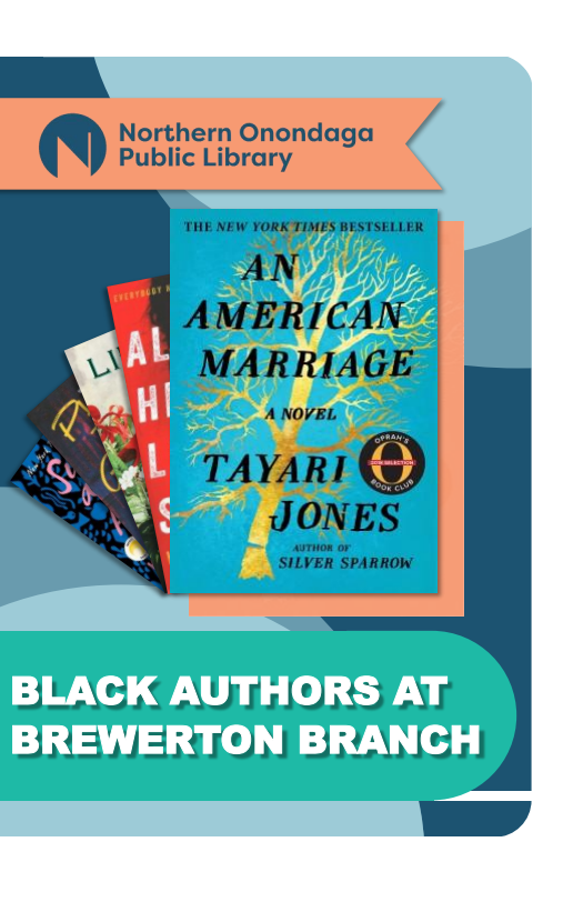 image of the cover of the black authors booklet featuring covers of books showcased in the booklet